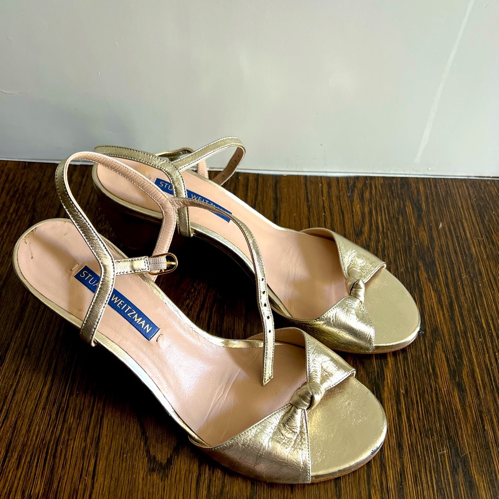 Stuart Weitzman Gold Sandals